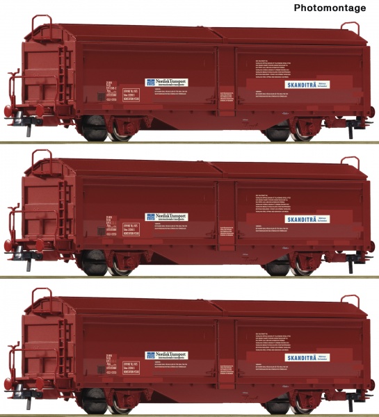Set of 3 Sliding wall box cars<br /><a href='images/pictures/Roco/Roco-76169.jpg' target='_blank'>Full size image</a>
